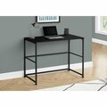 Daphnes Dinnette 40 in. Metal Computer Desk Black DA3079086